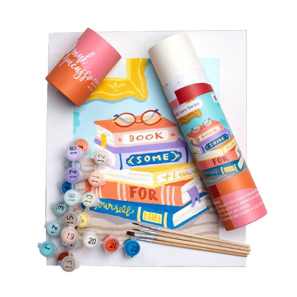 NEW PINK PICASSO book some time for yourself paint kit in multi